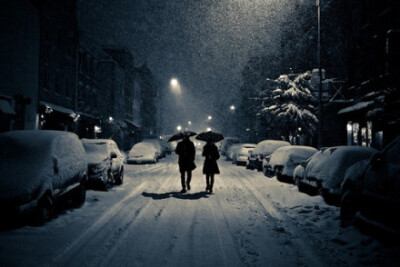  “下雪了，如果我们不撑伞，一直走下去，是不是可以一路到白头？”