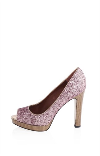 Marc By Marc Jacobs 2012spring Glitter Peep Toe Pump