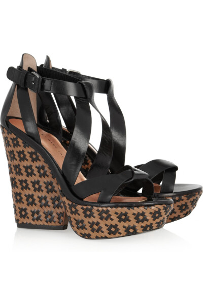 Marc by Marc Jacobs 2012spring Woven leather platform sandals