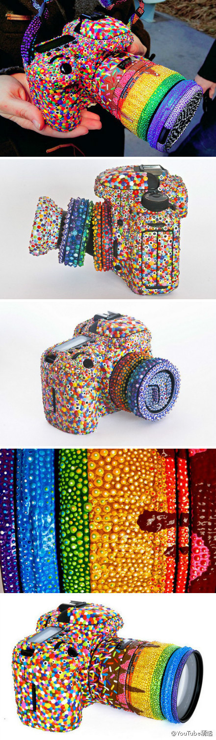 【创意】可爱的彩虹糖果钻石相机~【顾晓城】