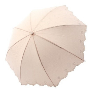 草莓夫人长柄伞，有细致的纹理和精致的刺绣蕾丝。优雅之选！