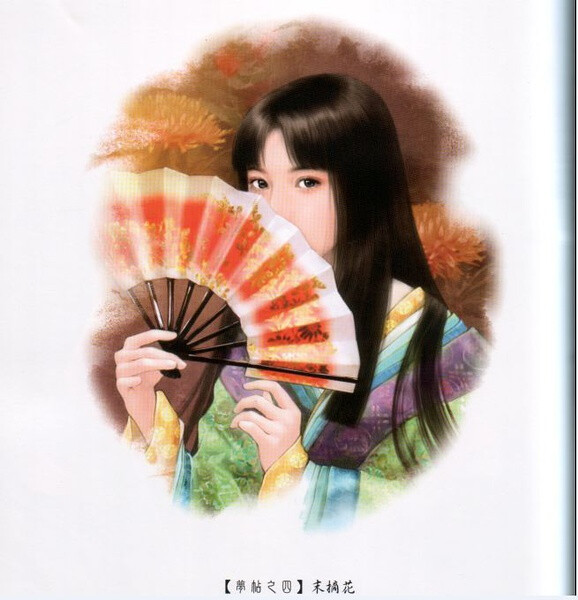未摘花 出自源氏物语绘卷 绘者 威廉 堆糖 美图壁纸兴趣社区