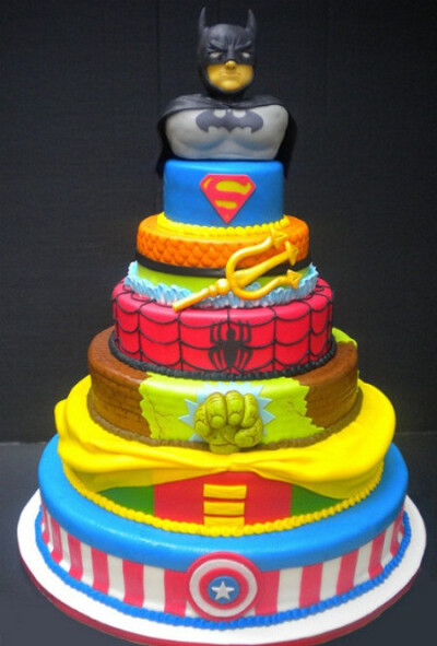 Superhero cake