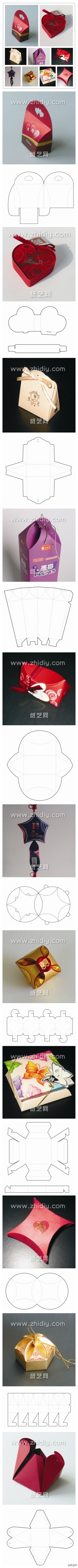有了这么多的礼盒图纸，今后制作礼盒不再求人，绝对的自己动手丰衣足食，大号清晰图纸点击：http://www.zhidiy.com/shiyongzhiyi/4713/