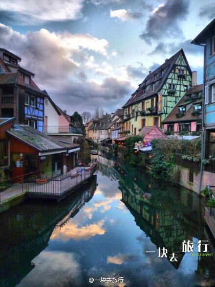 【法国Dusk Colmar】黄昏时分，仿佛画一般的小镇