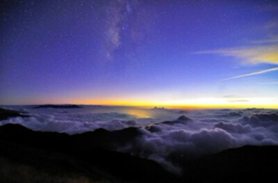 台湾合欢山，梦境幻化成现实。