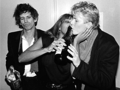 Keith Richards Tina and David Bowie