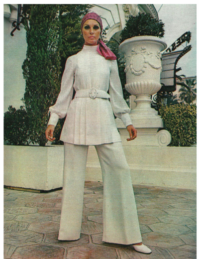 Model by:Christian Dior.French Elle,March 1970.Christian Dior.French