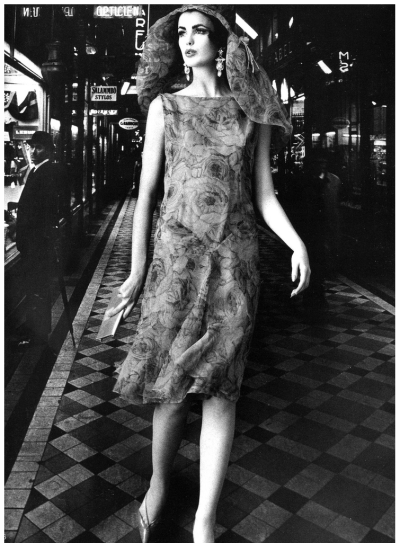 Dorothea in a dress by Cardin, photo by William Klein, Paris, 1960