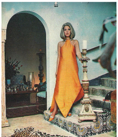 Dener Maria Stella, presents the creations of Dener,for Autumn Winter 1968.Magazine O Cruzeiro, June 1968.