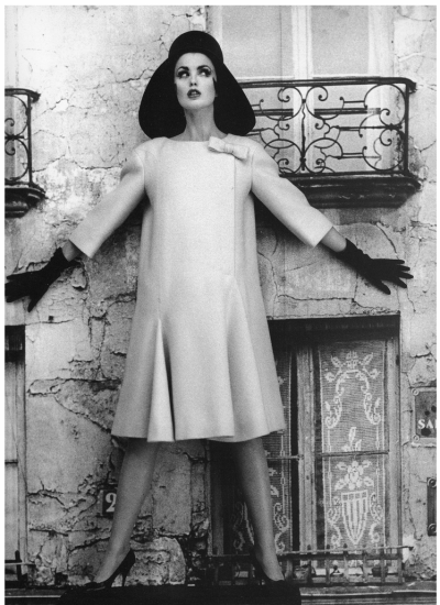 Dorothea in a dress by Cardin, photo by William Klein, Paris, 1960