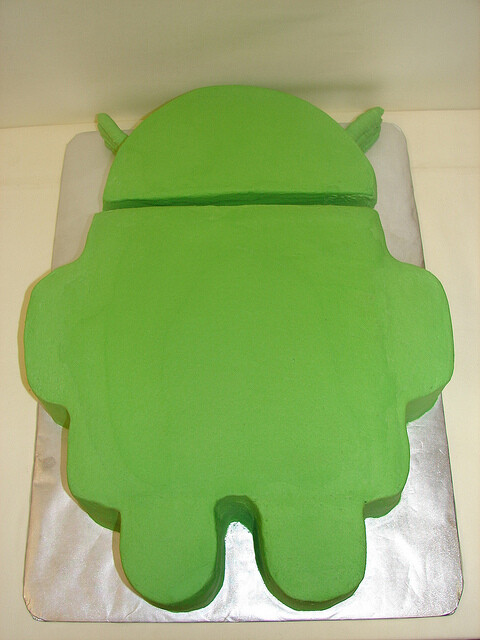 Hand Carved Android Droid Cake