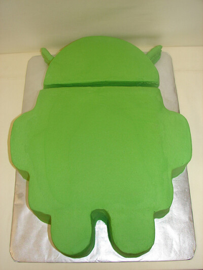 Hand Carved Android Droid Cake