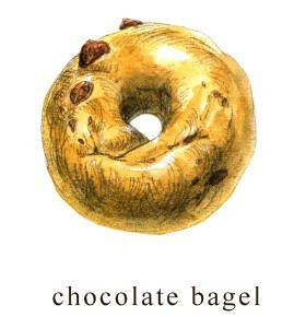 chocolate bagel