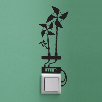 WindMills Light Switch Sticker