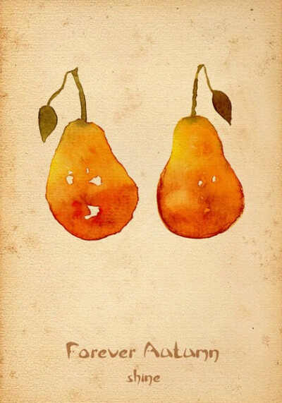 这个梨子别看简单 其实不太好画