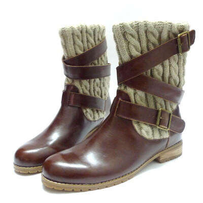 拼皮 内里毛绒 雪地全皮冬靴