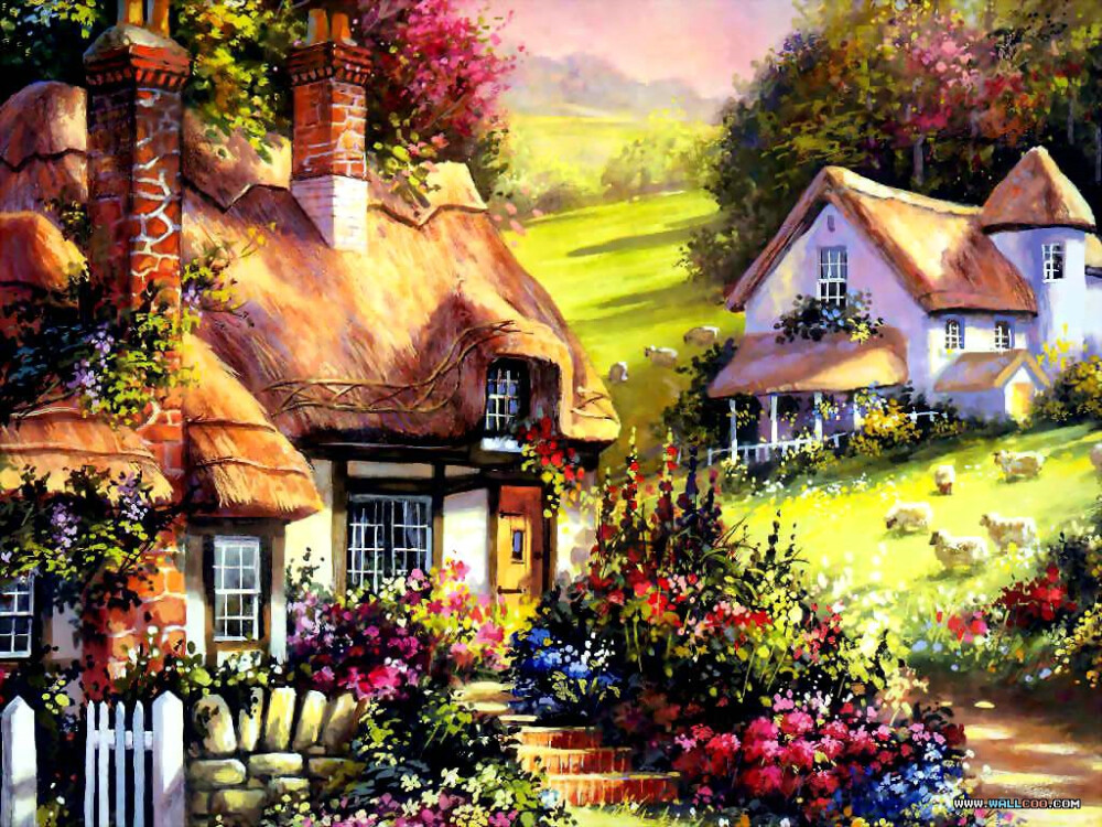 Jim Mitchell作品 cottage charm童话别墅