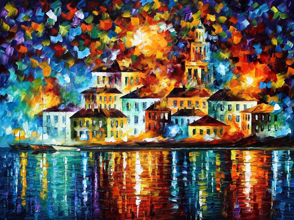 LeonidAfremov 油画