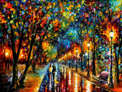 LeonidAfremov 油画