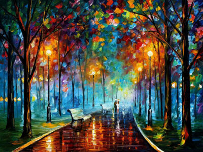 LeonidAfremov 油画