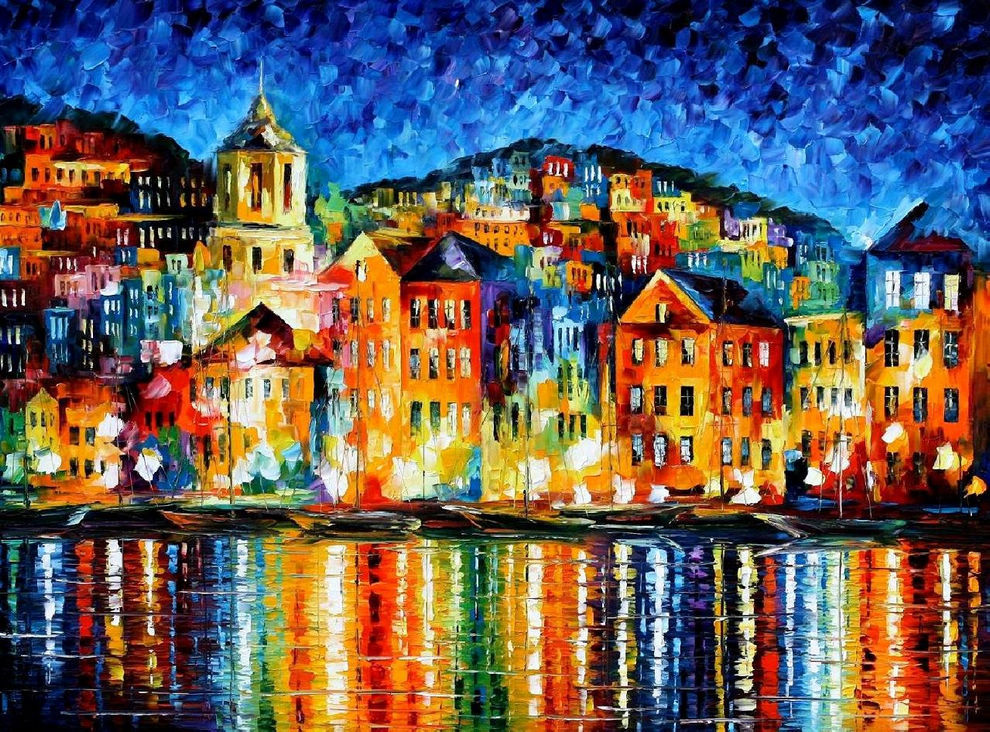 LeonidAfremov 油画