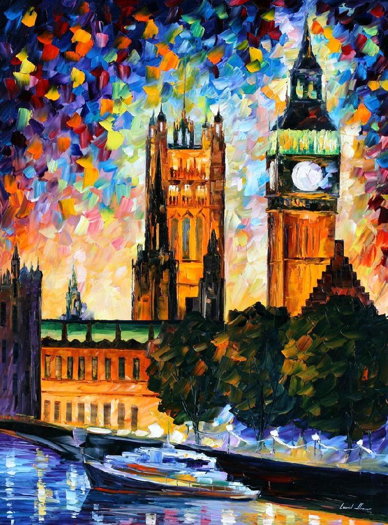 LeonidAfremov 油画