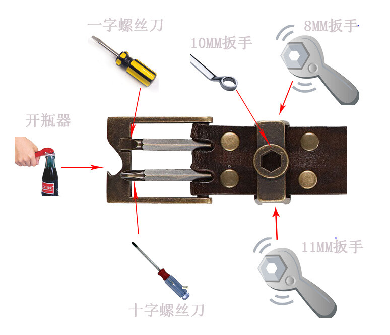 3月14是白色情人节，说是女生送男生礼物的哦~那么姑娘们送个心爱的他这款皮带一起踏青去吧~哈哈~太有个性了！！