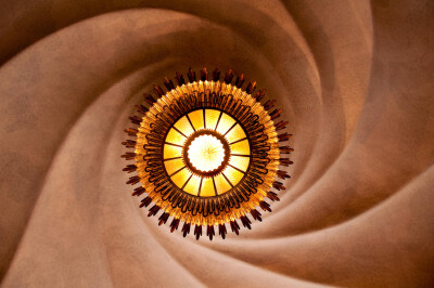 Casa Batló, ceiling of the main reception room. Barcelona, Spain.