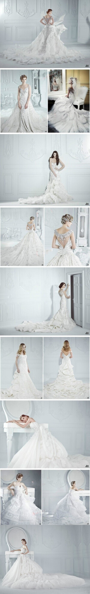 奢华的迪拜皇室婚纱，每一款都让人心动