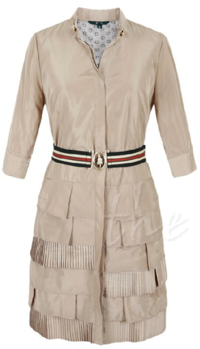 GUCCI Pleats Onepiece 古奇经典风衣裙