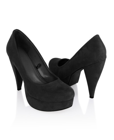 FOREVER21|Suedette High Cone Heels