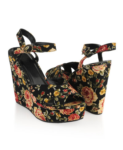 FOREVER21|Floral Wedges