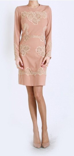 DVF Flower Lace Onepiece DVF绣花古典连衣裙