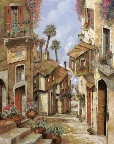 Guido Borelli 欧洲风景油彩 III