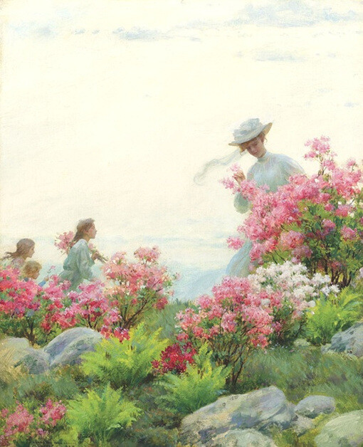 所謂伊人.......Charles Courtney Curran 油畫(huà)