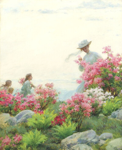 所謂伊人.......Charles Courtney Curran 油畫