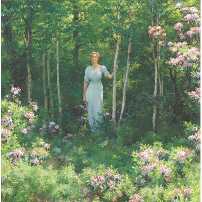 所謂伊人.......Charles Courtney Curran 油畫