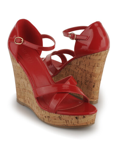 FOREVER21|Crisscross Platform Wedges