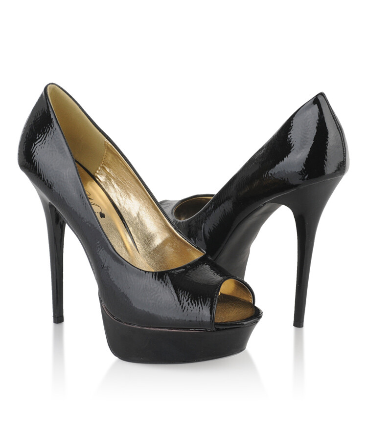  FOREVER21|Patent Peep-Toe Pumps
