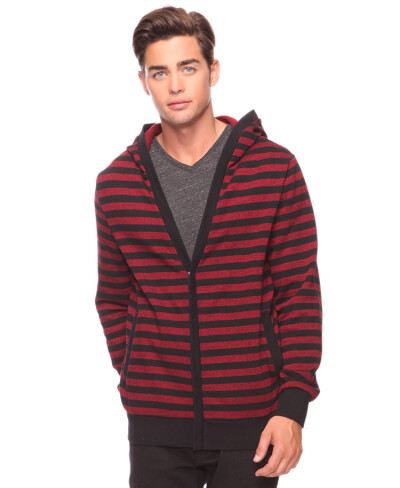 21men|Striped Knit Cardigan