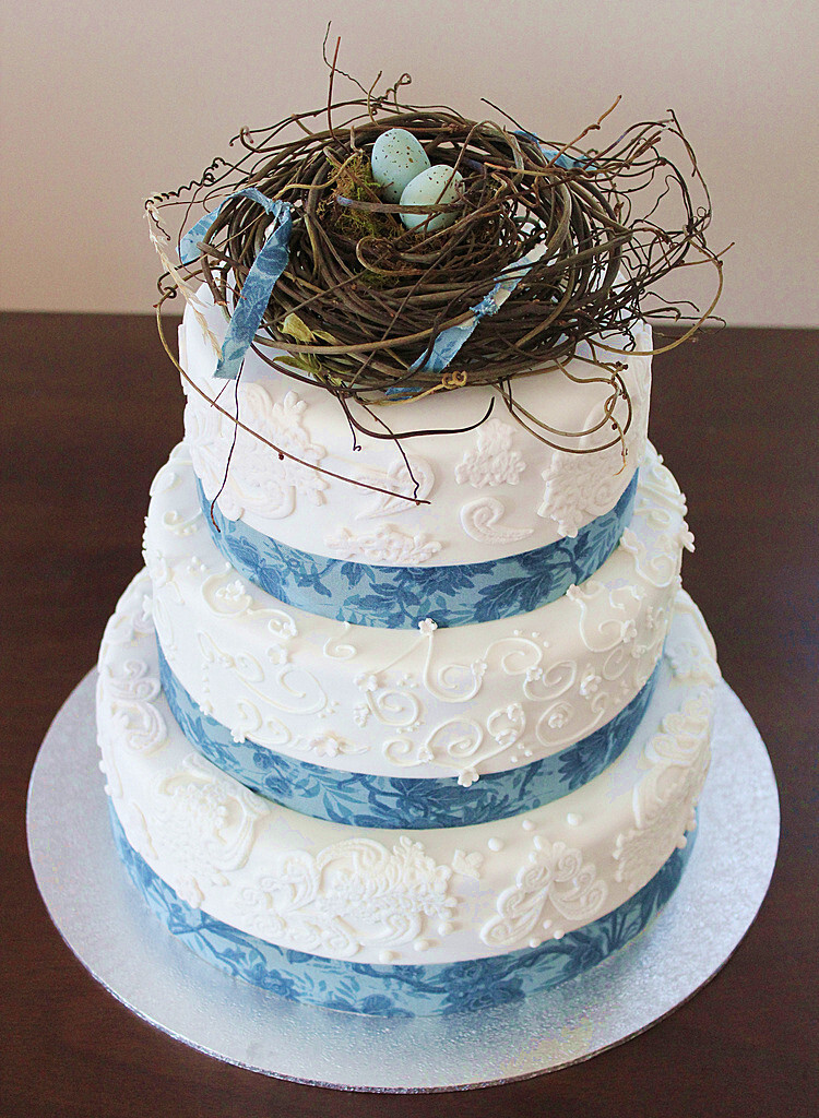 Birds Nest Wedding Cake