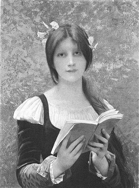 Girl Reading by Jules Joseph Lefebvre