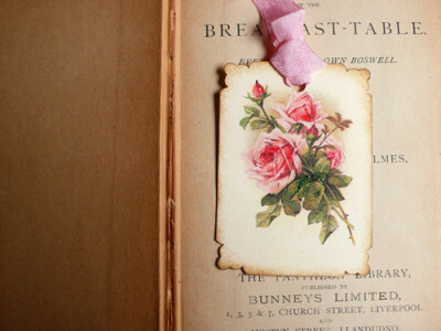 vintage shabby chic pink roses