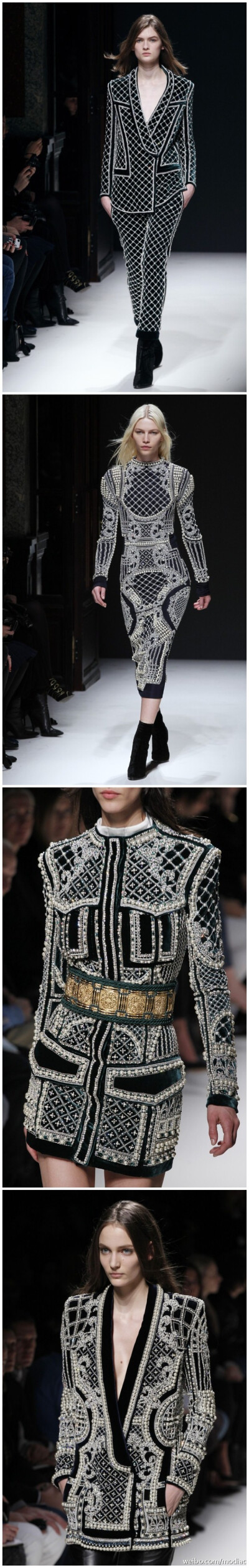 Balmain 2012 Fall/Winter Paris. 夜与光的蒙太奇