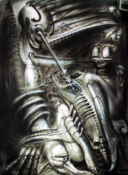 H.R Giger 1940年出生于瑞士，集画家、雕塑家、建筑师和设计师为一身。 他被世界作为超现实主义者所认可，被誉为——“异形之父”。