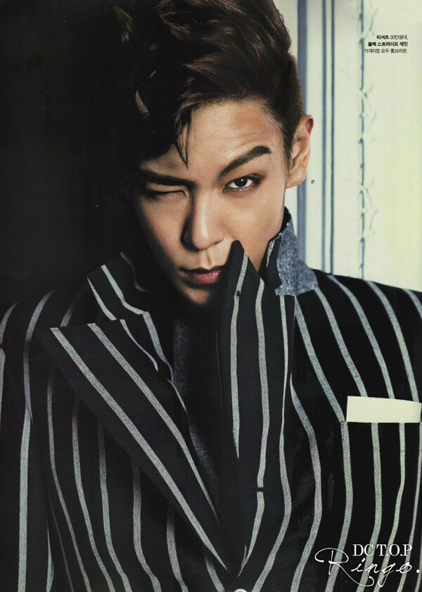 TOP,bigbang 的RAPPER .精彩的男人。有着如欧美人般立体的五官。迷人的气息令人迷醉。声线独特，歌曲触动人心。