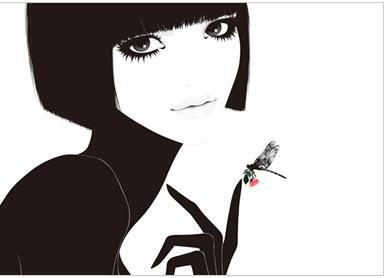 单色调的黑白灰