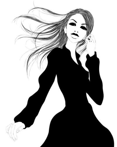 单色调的黑白灰