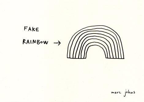 fake rainbow